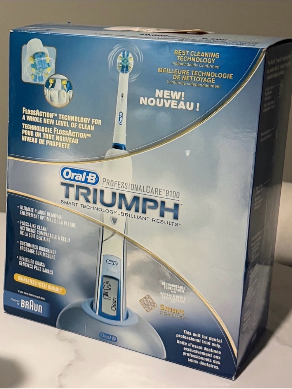 Oral-B ProfessionalCare 9100 Triumph toothbrush by Braun NWT